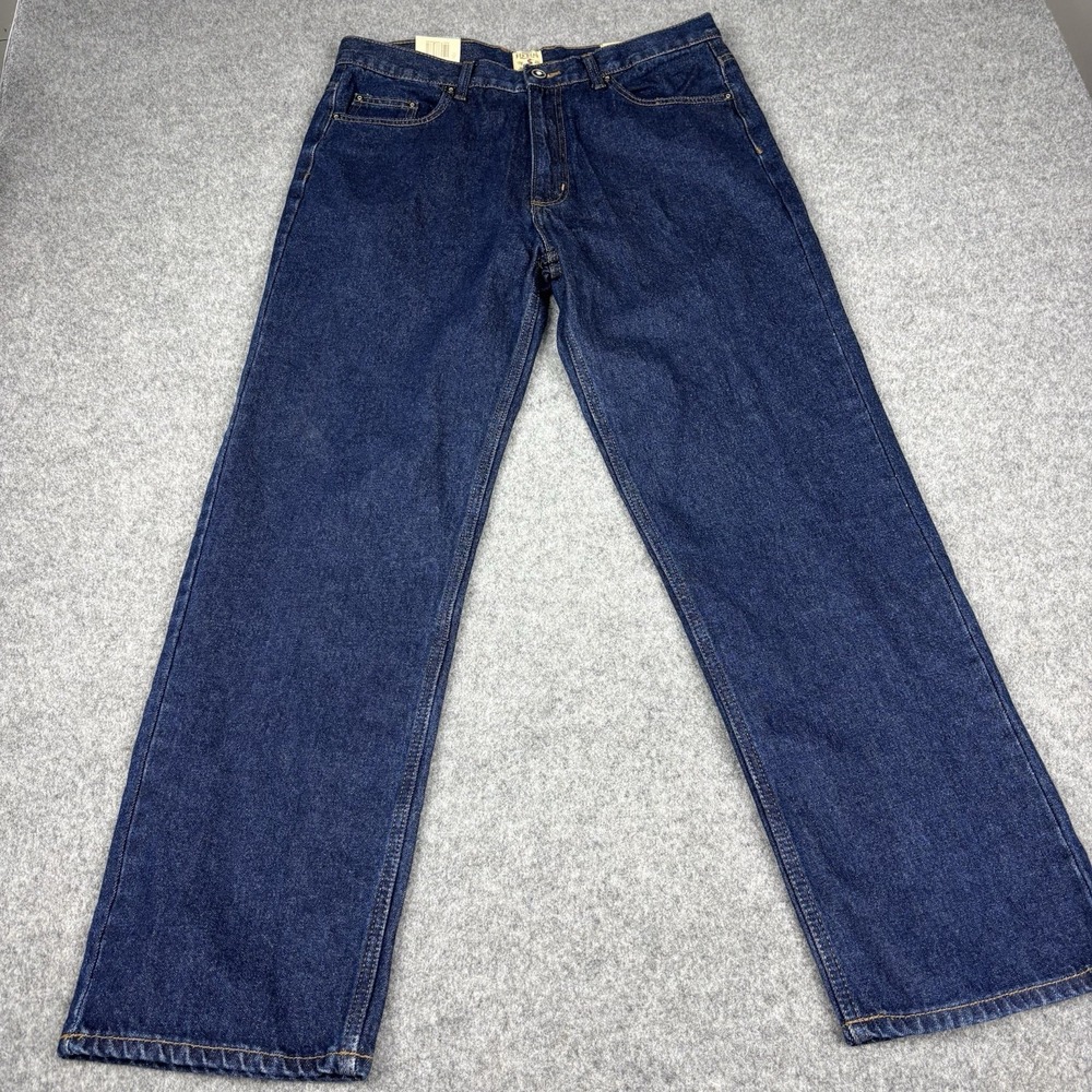 Redhead Jeans Mens 36x32 Relaxed Fit New With Tags Dark Wash Blue Denim Casual